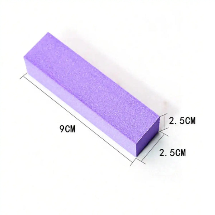 5Pc Nail Buffer Block, 3 Way 100/180 Grit Nail Sanding Block, Medium Fine Sand for Acrylic Gel Nail Polishing, Professional Manicure Pedicure Tool, Pink Purple