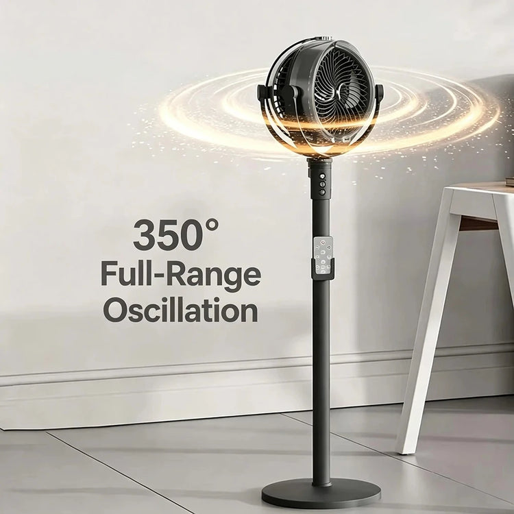 3 in 1 telecomando intelligente umidificatore ventilatore da pavimento ventila circolatore piedistallo supporto ventilatore regolabile in altezza 4 velocità condizionatore d'aria