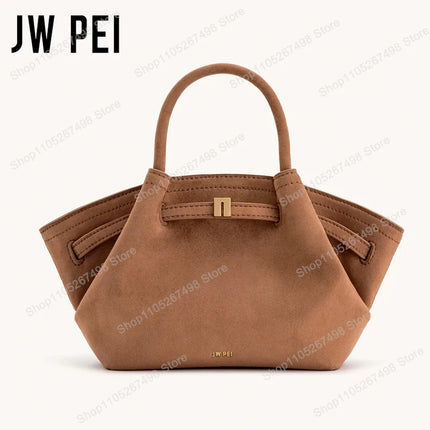 Borsa Tote da Donna JW PEI Hana in Pelle Martellata, Borsa a Mano di Lusso con Manico Superiore, Borsa a Tracolla per Lavoro e Uso Quotidiano