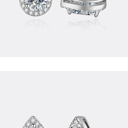 PERFANY 1CT Moissanite Earrings for Women S925 Pure Silver Water Droplet Cutting Laboratory Diamond Earrings Luxury Jewelry PlatiNum
