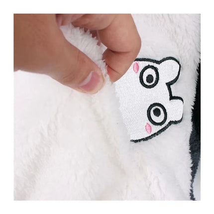 Anime Cartoon Cute Cosplay Kawaii Hooded Sweatshirt With Ears Harajuku Coral Fleece Sweatshirt Couple Sports Warm Hoodie
