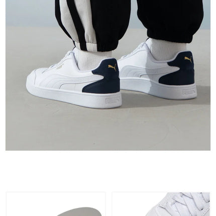PUMA Low-Top Sneakers for Men and Women, New Summer Style, White Sneakers for Casual and Sporty Wear. 309668-05