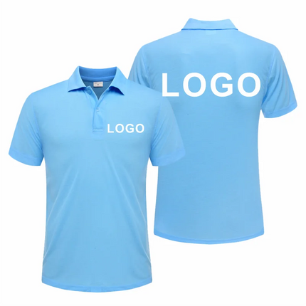 Summer Casual Polo Shirt Breathable Economical Custom Polo for Company Staff Work Polo Shirt with Custom Logo Print Embroidery
