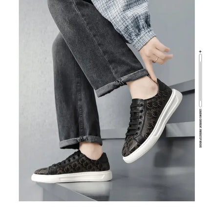 2026 Sneakers Casual Mens Designer Easy Matching Luxury Board Shoes Fashion Split Leather Flat Platform Gym Shoes