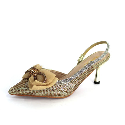 Ultimi Sandali da Donna di Lusso con Diamanti e Cristalli, Tacchi Alti alla Moda, Eleganti Scarpe Italiane da Donna per Feste