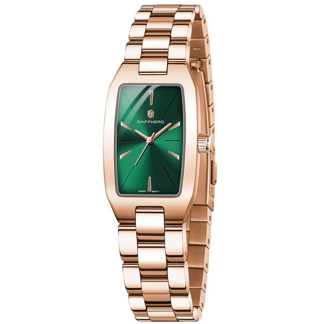 SAPPHEROLuxury Orologio da donna Cinturino in acciaio inossidabile Orologio impermeabile Quadrante ultrasottile Orologio da donna semplice alla moda Orologio accurato platinumshop