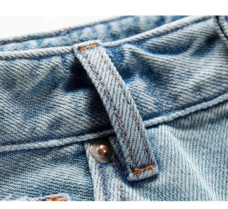 Blue Denim Shorts For Women High-Waisted Loose-Fit Slimming Casual Straight-Leg Mid-Length Summer New Arrival 2024 PlatiNum