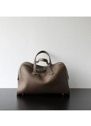 Borsa da donna in pelle di vacchetta di alta qualità, semplice borsa a tracolla di grande capacità, borsa a spalla.