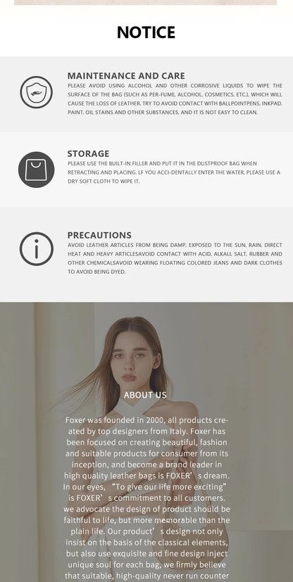 FOXER Brand Women's Shoulder Bag Soft PU Leather Female Handbag Simple Daliy Half-moon Bag Large Capacity Purse New Year Gift