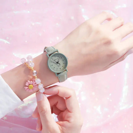 YIKAZE orologio da donna cinturino in pelle PU orologi al quarzo da donna orologio da polso da donna con quadrante rotondo impermeabile orologio da polso da donna platinumshop