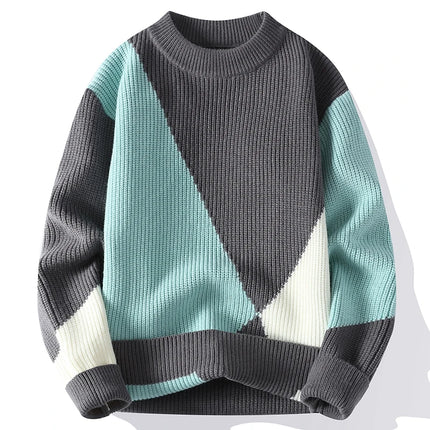 Pull Homme New Winter Top Grade Luxury Handsome Pullover Men Korean Harajuku Mens Christmas Sweaters Thick Warm Sweater Man
