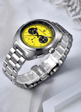 Nuovo Orologio da Uomo PAGANI DESIGN Panda 2026, Orologio al Quarzo Retrò, Cronografo Impermeabile con Vetro Zaffiro AR, Luminoso, Sportivo, in Acciaio Inossidabile