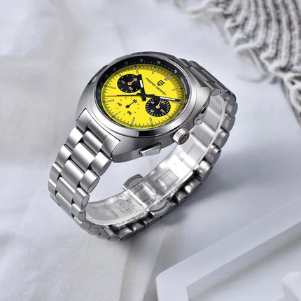 Nuovo Orologio da Uomo PAGANI DESIGN Panda 2026, Orologio al Quarzo Retrò, Cronografo Impermeabile con Vetro Zaffiro AR, Luminoso, Sportivo, in Acciaio Inossidabile