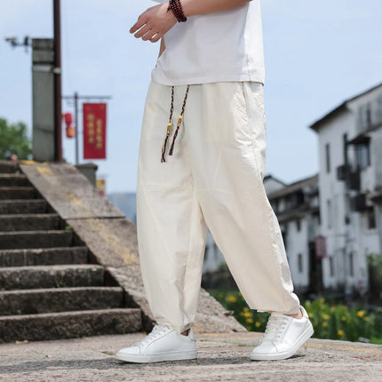 Pantaloni Larghi Estivi da Uomo, Stile Retrò Oversize, Pantaloni Harem Tinta Unita, Pantaloni Casual Harajuku, Pantaloni da Jogging per Donna, Abbigliamento Streetwear