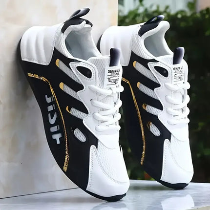 Breathable and Comfortable Men's Sports Shoes, with an Inner Height Increase and a Low Top Strap, Suitable for Outdoor Sports