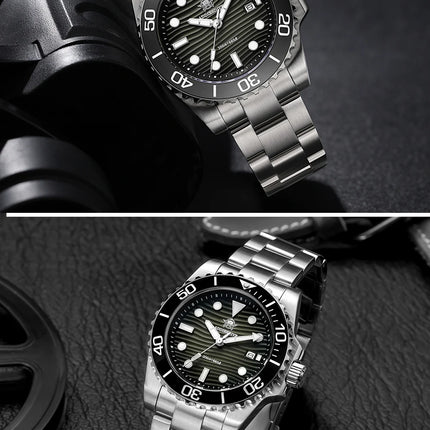 ADDIESDIVE Luxury Men's Quartz Watch Japan 2115 Stainless Steel Diving Luminous Watches 200m Waterproof High-End Wristwatch New