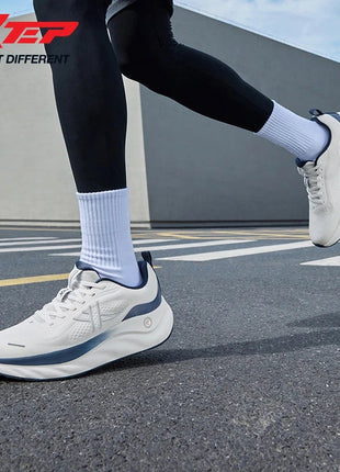 Xtep Cloud Wing 3.0 Men's Running Shoes 2025 Summer New Stability Shock Absorbing Wear Resistant Soft Sole Sneakers 875319110003 PlatiNum