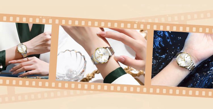 POEDAGAR Orologio da Donna Raffinato Impermeabile Luminoso con Data, Orologio da Polso Femminile di Alta Qualità in Acciaio Inossidabile, Elegante Orologio al Quarzo per Donne platinumshop