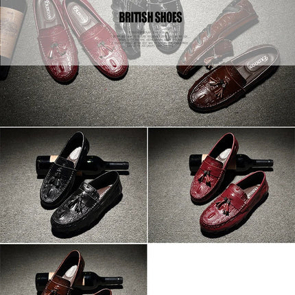 Mocassini da uomo di marca di lusso 2023 scarpe Casual in vera pelle mocassini con motivo a coccodrillo scarpe da uomo Plus Size 38-47 scarpe da guida