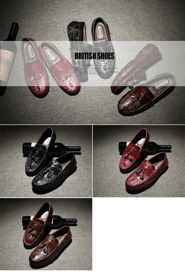 Mocassini da uomo di marca di lusso 2023 scarpe Casual in vera pelle mocassini con motivo a coccodrillo scarpe da uomo Plus Size 38-47 scarpe da guida