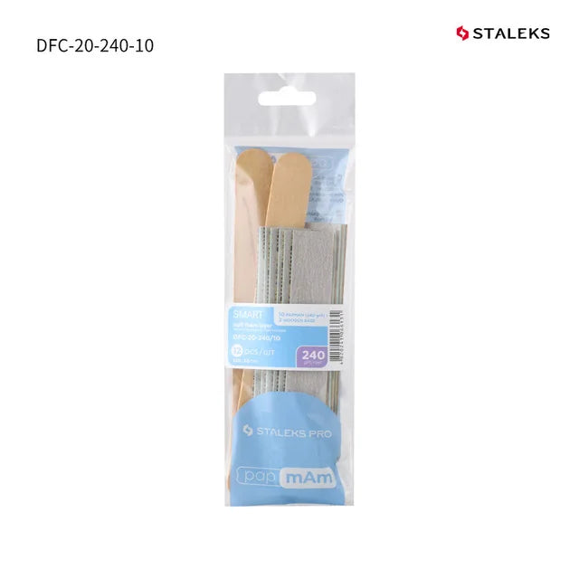 STALEKS Disposable Nail Sponge Polishing Bar Wood Plate Manicure Polishing Frosted Strip Buffing Sanding Nail File Makeup Tools
