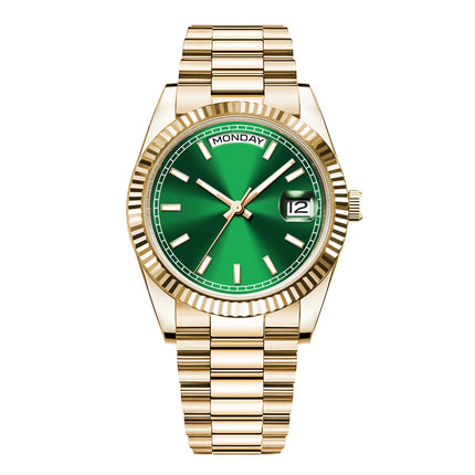 Custom Logo Diy 36/39MM Dial Automatic Mechanical Watches For Man Week Date Type Sapphire Luxury Waterproof Diving Man Watches