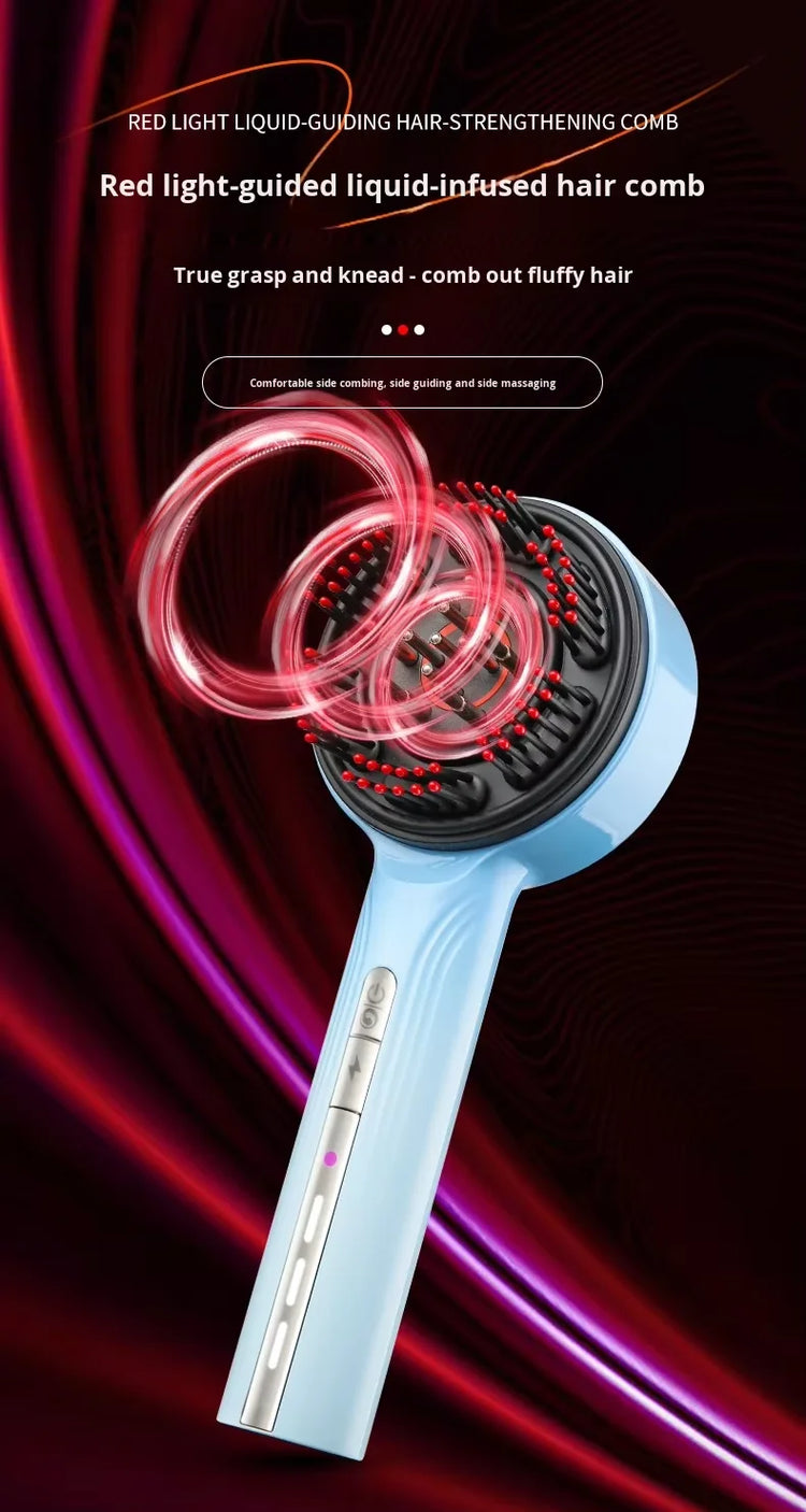 New Scalp Massage Comb Infrared Light Head Massager for Hair Growth Electric Scalp Oil Applicator Anti-Hair Loss Hair Care