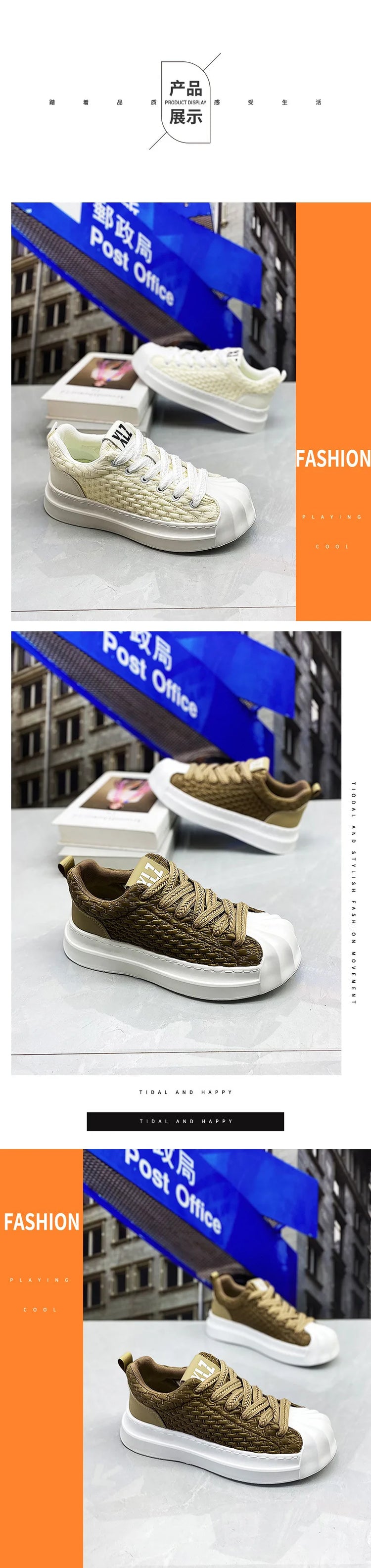 Sneakers Casual Men Designer Classic Shell Toe Board Shoes Fashion Leather Fabric Breathable Height Increased Platform Gym Shoes