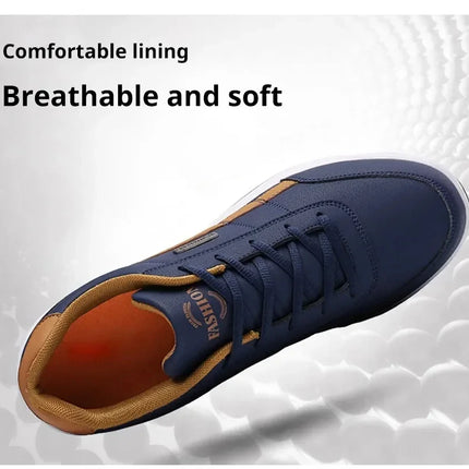 Scarpe da ginnastica da uomo Scarpe casual sportive Scarpe da passeggio da uomo in pelle per esterni Quattro stagioni Fondo morbido