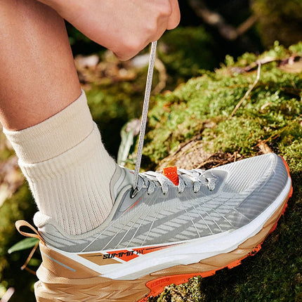 361 Degrees Yushan PRO Men Running Shoes Durable Hiking Cushioning Breathable Non-slip Outdoor Jogging Male Sneakers 672522250 PlatiNum