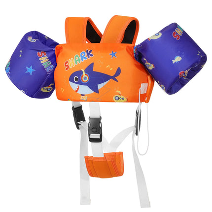 Kids Swim Vest Floaties for Children Arm Band Floaties with Adjustable Strap Swim Jacket Water Wing Pool Floating Learning Swimming