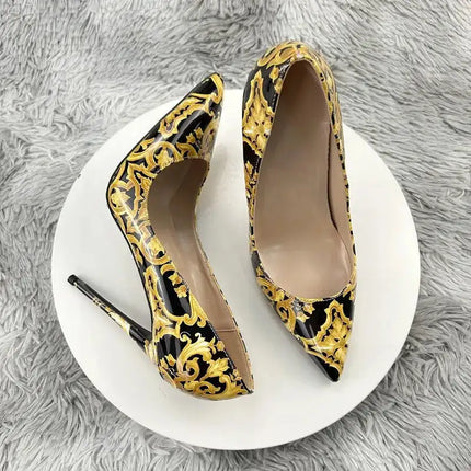 NoEnName_Null Nero Graffiti Colorato Décolleté da donna Donne sexy Tacchi alti Festa di nozze Scarpe da donna Tacchi a spillo Accetta personalizzato platinumshop