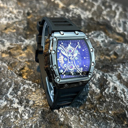 Orologio da uomo leggero marchio di lusso quadrante barile di vino orologio sportivo alla moda con bagliore notturno orologio calendario Reloj L146 platinumshop