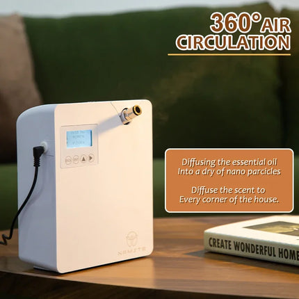 NAMSTE Diffusore di oli essenziali per la casa con macchina per l'aria profumata con tecnologia intelligente Spruzzatore per deodoranti per aromaterapia Bluetooth WiFi