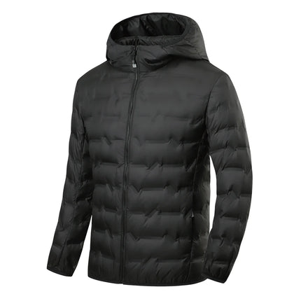 EUMERGX Men's Down Jacket Winter Warm Duck Down Lightweight Padding Jackets Camping Climbing Trekking Graphene Lining Coat