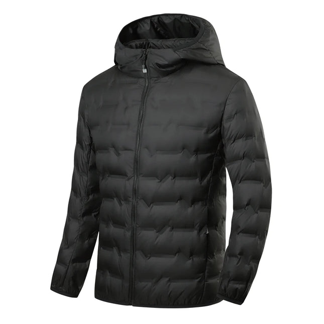EUMERGX Men's Down Jacket Winter Warm Duck Down Lightweight Padding Jackets Camping Climbing Trekking Graphene Lining Coat