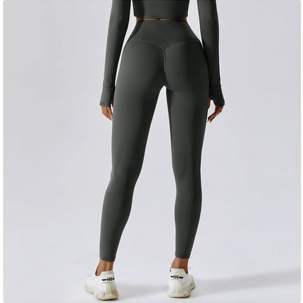 High Waist Yoga Leggings Women Push Up Sport Leggings Fitness Running Hip Lift Yoga Pants Highly Elastic Gym Workout Leggings PlatiNum