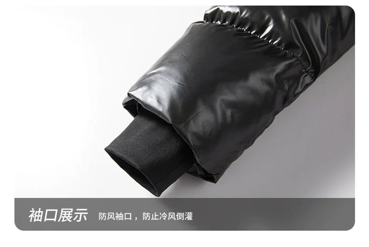 Winter Black All-match Men Parkas Coats with Hood Comfortable Warm Male Clothing Solid Color Thicken Cotton Jackets High Quality