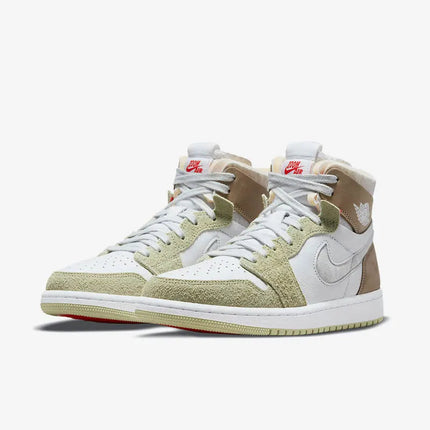 Scarpe da basket da donna Nike Authentic Air Jordan 1 Zoom AJ1 CT0979-102 platinumshop