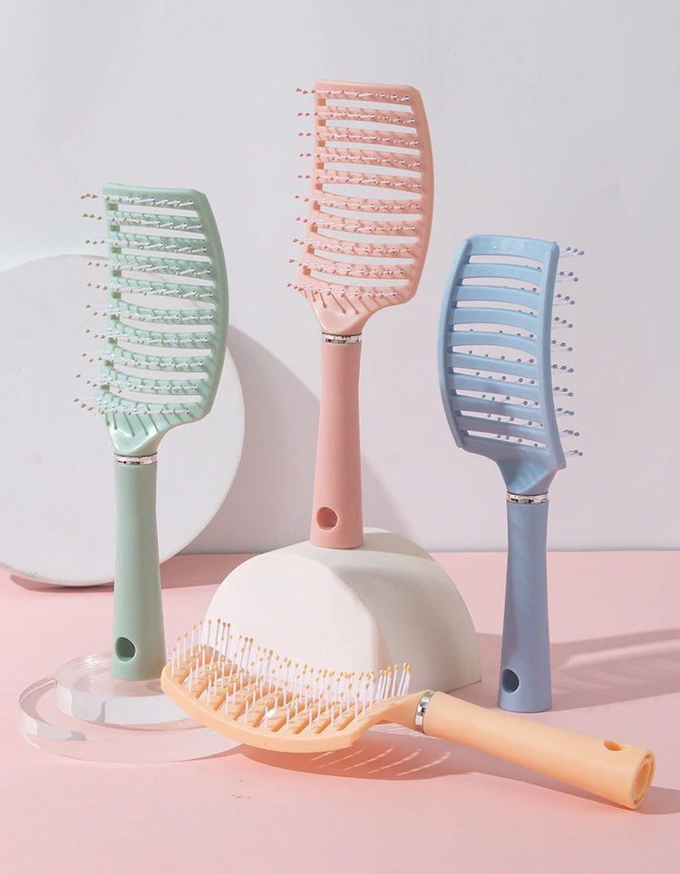 1pc anti-static massage brush  women's hair and scalp massage comb - straight hair professional tool Special for real hair wigs
