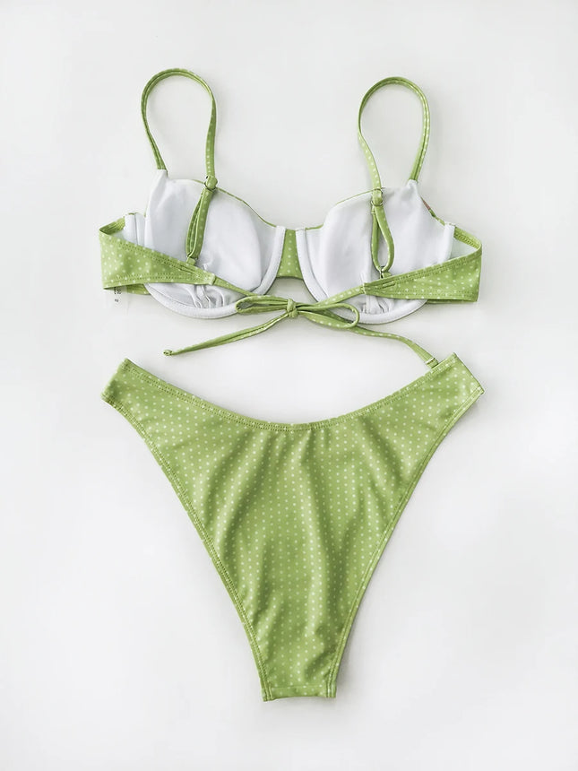 Sexy Micro Push-Up Bikini 2026, Women's Swimsuit, Polka Dot Bikini Set, Brazilian Beachwear, Biquini Swimsuit