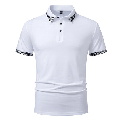 Men's Summer Short Sleeve Polo Shirt, Lapel Collar T-shirt, Solid Color, Sports T-shirt T15