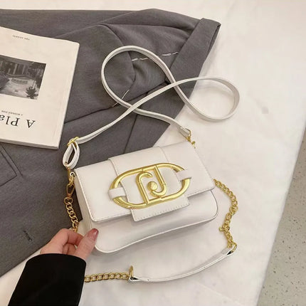 Borsa a tracolla da donna 2026 di nuova moda con catena, stile retrò, grande capacità, versatile, da portare sotto il braccio o a tracolla, piccola borsa quadrata
