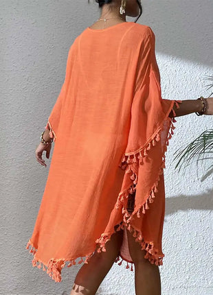 Abito Copricostume Estivo da Donna con Scollo Quadrato, Protezione Solare, Vestibilità Ampia, Traforato, per Spiaggia e Vacanze platinumshop
