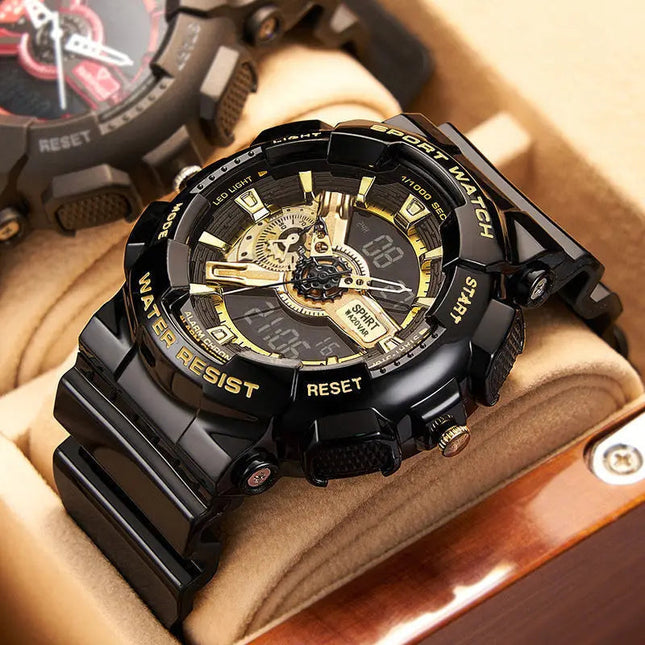 Orologi da uomo di tendenza alla moda, orologio elettronico sportivo multifunzione per giovani platinumshop