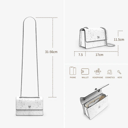 Mini borsa a tracolla con tracolla a catena Borsa a tracolla quadrata piccola da donna 2025 Nuova moda - Bafeli
