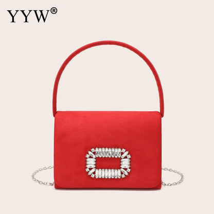 2023 nuove mini borse rosa per le donne pochette da sera per banchetti con catena borse casual in modalità piccola festa elegante Bgas in pelle PU