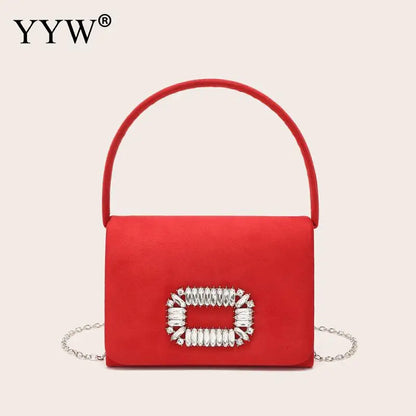 2023 nuove mini borse rosa per le donne pochette da sera per banchetti con catena borse casual in modalità piccola festa elegante Bgas in pelle PU