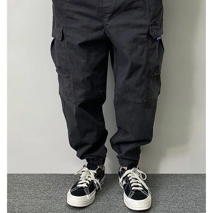 High Quality Cotton Cargo Pants For Men Japanese Streetwear Plus Size Tactical Pants Harajuku Casual Joggers Fashion Trousers