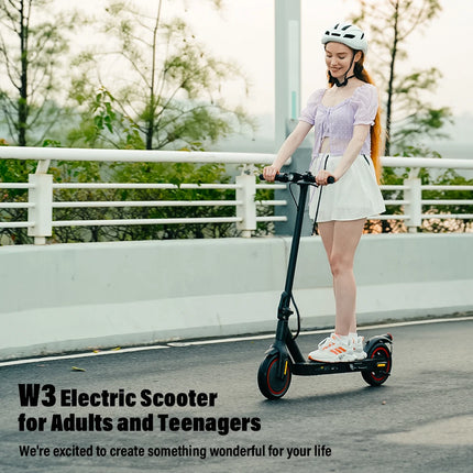Pneumatico per scooter elettrico W3 da 8,5 pollici Motore da 350 W Batteria 36V7.8Ah Portata 24-34 km Velocità 30 km/h Azionamento posteriore E Scooter con app